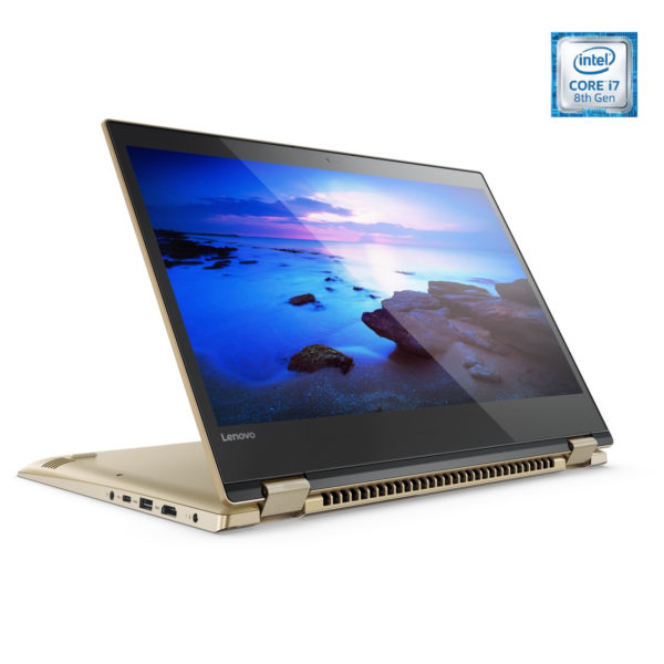 Lenovo Yoga 520 Convertible Touch Laptop - Core i7 1.8GHz 16GB 1TB 2GB Win10 14inch FHD Gold Metallic Lenovo Yoga 520 Convertible Touch Laptop - Core i7 1.8GHz 16GB 1TB 2GB Win10 14inch FHD Gold Metallic
