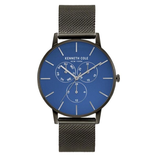 Kenneth Cole Dress Sport Watch For Men with Gun Stainless Steel Bracelet Kenneth Cole Dress Sport Watch For Men with Gun Stainless Steel Bracelet