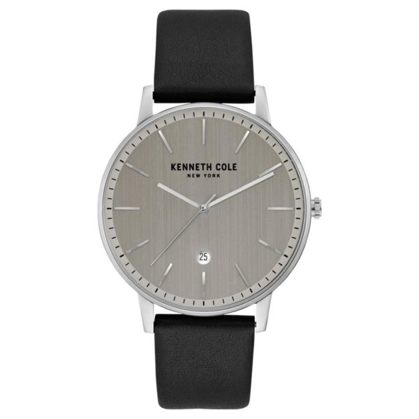 Kenneth Cole Classic Watch For Men with Black Genuine Leather Strap Kenneth Cole Classic Watch For Men with Black Genuine Leather Strap