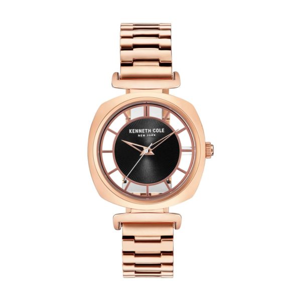 Kenneth Cole Transparency Watch For Women with Rose Gold Stainless Steel Bracelet Kenneth Cole Transparency Watch For Women with Rose Gold Stainless Steel Bracelet