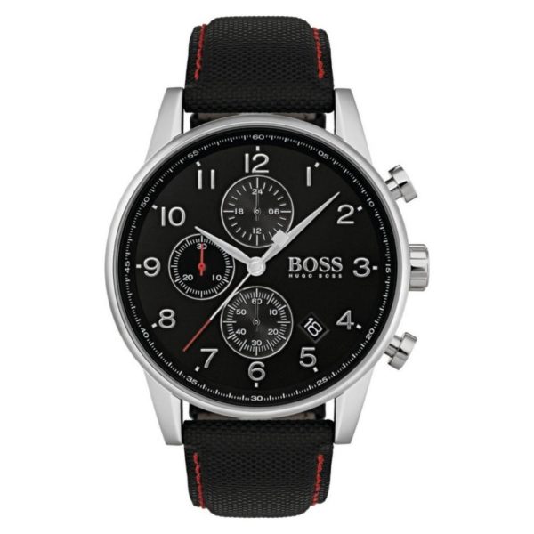 Hugo Boss Navigator Watch For Men with Black Fabric Strap Hugo Boss Navigator Watch For Men with Black Fabric Strap