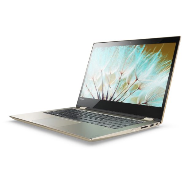 Lenovo Yoga 520 Convertible Touch Laptop - Core i7 1.8GHz 16GB 1TB 2GB Win10 14inch FHD Gold Metallic Lenovo Yoga 520 Convertible Touch Laptop - Core i7 1.8GHz 16GB 1TB 2GB Win10 14inch FHD Gold Metallic
