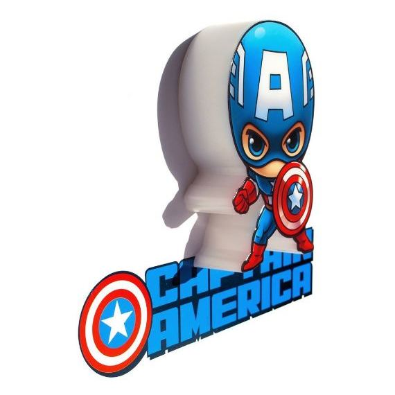 3DLightFX Marvel Captain America 3D Decor Wall Light 2001712 3DLightFX Marvel Captain America 3D Decor Wall Light 2001712