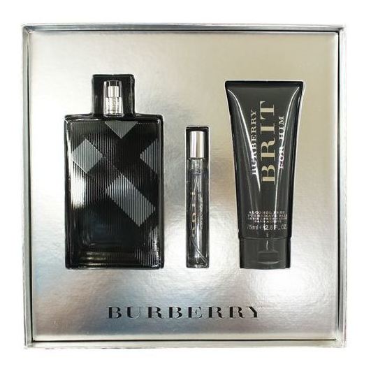 Burberry Brit Gift Set For Men (Burberry Brit 100ml EDT + After Shave Balm 100ml + Vap De Sac 7.5ml) Burberry Brit Gift Set For Men (Burberry Brit 100ml EDT + After Shave Balm 100ml + Vap De Sac 7.5ml)