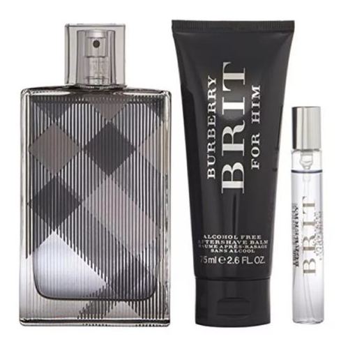 Burberry Brit Gift Set For Men (Burberry Brit 100ml EDT + After Shave Balm 100ml + Vap De Sac 7.5ml) Burberry Brit Gift Set For Men (Burberry Brit 100ml EDT + After Shave Balm 100ml + Vap De Sac 7.5ml)