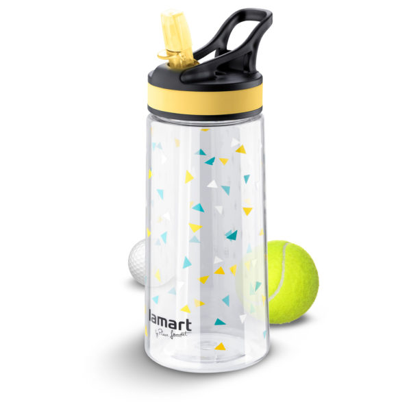 Lamart Straw Sport Bottle 0.5Ltrs Yellow LT4035 Lamart Straw Sport Bottle 0.5Ltrs Yellow LT4035