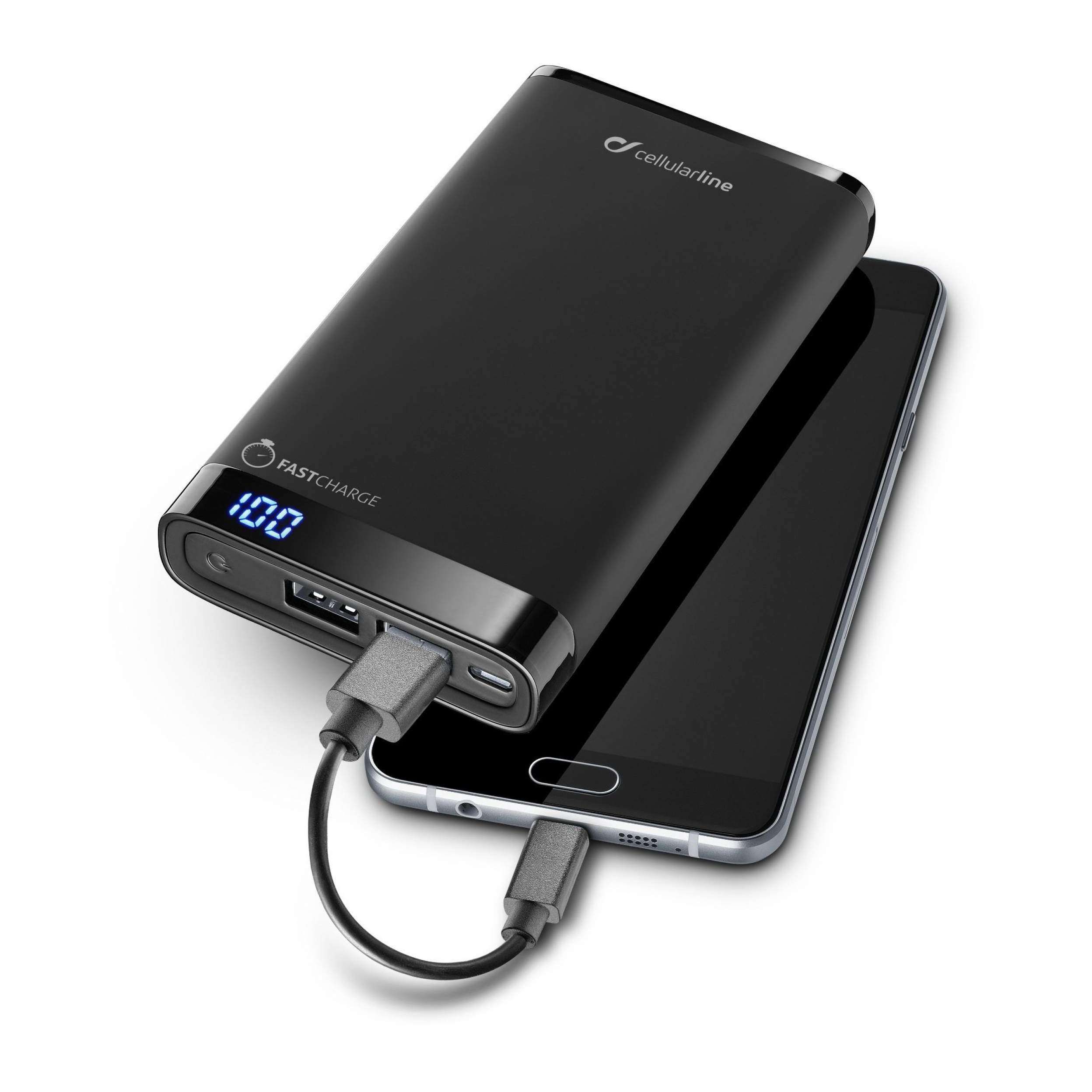 Cellular Line Power Bank 12000mAh Black