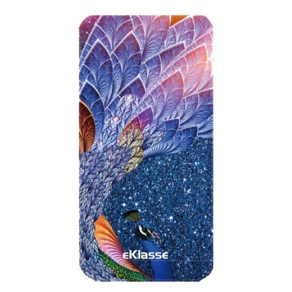 Eklasse Peacock Print Power Bank 10000mAh - EKPB10020PT Eklasse Peacock Print Power Bank 10000mAh - EKPB10020PT