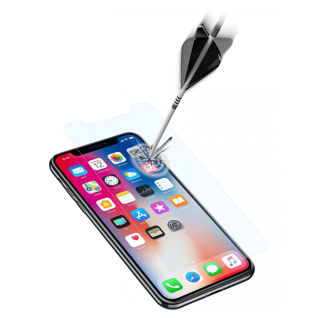Cellular Line Tempered Glass Screen Protector For iPhone X -TEMPGLASSIPH8
