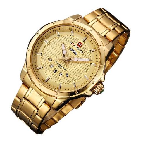Naviforce Mens Watch Gold 9115 Naviforce Mens Watch Gold 9115