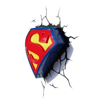 3DLightFX Superman Emblem 3D Decor Wall Light 80004 3DLightFX Superman Emblem 3D Decor Wall Light 80004