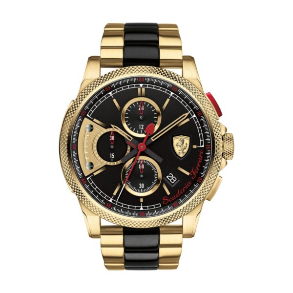 Scuderia Ferrari FORMULA Watch For Men with 2 Tone Stainless Steel Strap Scuderia Ferrari FORMULA Watch For Men with 2 Tone Stainless Steel Strap