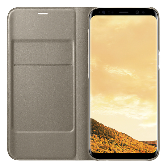 Samsung Flip Cover Gold For Galaxy S8 Samsung Flip Cover Gold For Galaxy S8