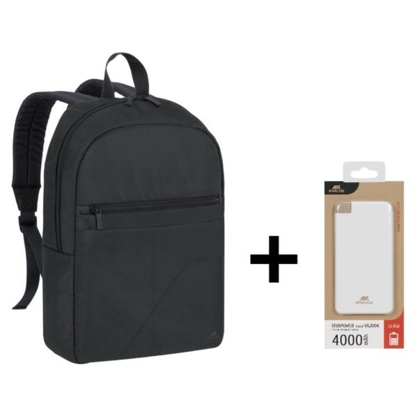 Rivacase 8065 Laptop Backpack 15.6inch Black + VA2004 Power Bank 4000mAh Rivacase 8065 Laptop Backpack 15.6inch Black + VA2004 Power Bank 4000mAh