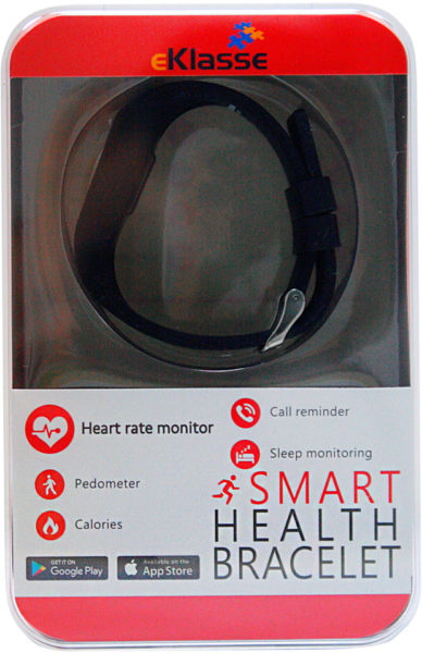 Eklasse EKSB01 Sports Bracelet Black With Heart Rate Monitoring Eklasse EKSB01 Sports Bracelet Black With Heart Rate Monitoring