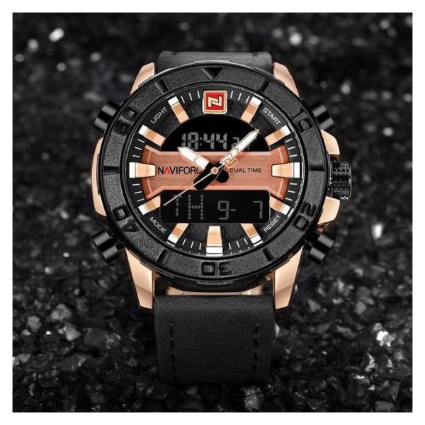 Naviforce Mens Watch Gold NF9114 Naviforce Mens Watch Gold NF9114