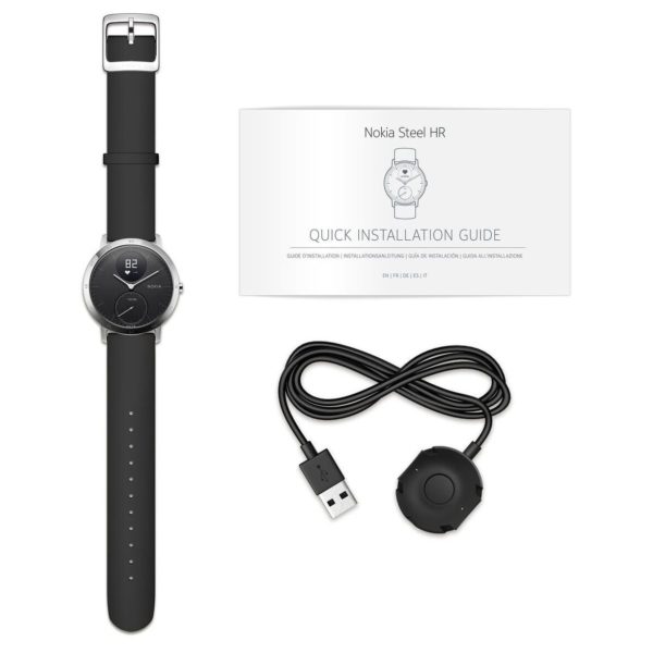Nokia Steel HR Heart Rate & Activity Smart Watch Black - HWA0315 Nokia Steel HR Heart Rate & Activity Smart Watch Black - HWA0315