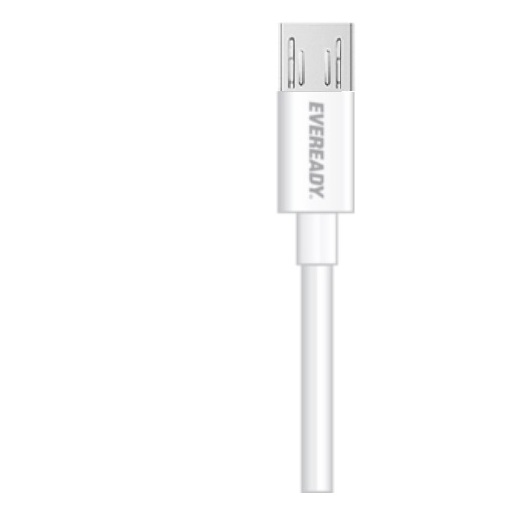 Eveready Micro USB Cable 1m White - BMCFWH4 Eveready Micro USB Cable 1m White - BMCFWH4