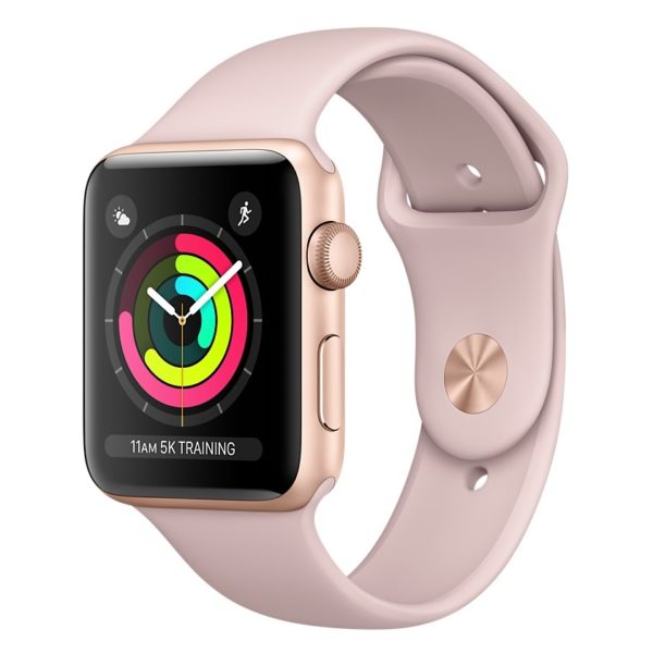 Apple Watch Series 3 GPS - 38mm Gold Aluminium Case with Pink Sand Sport Band Apple Watch Series 3 GPS - 38mm Gold Aluminium Case with Pink Sand Sport Band