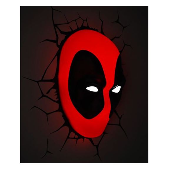 3DLightFX Deadpool Mask 3D Decor Wall Light 20023 3DLightFX Deadpool Mask 3D Decor Wall Light 20023