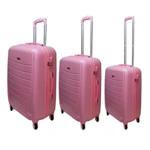 Highflyer Mama Series Trolley Luggage Bag Grey 3pc Set TH60183PC Highflyer Mama Series Trolley Luggage Bag Grey 3pc Set TH60183PC