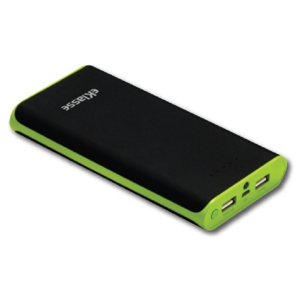 Eklasse Power Bank 20000mAh Black/Green - EKPB20003TW Eklasse Power Bank 20000mAh Black/Green - EKPB20003TW