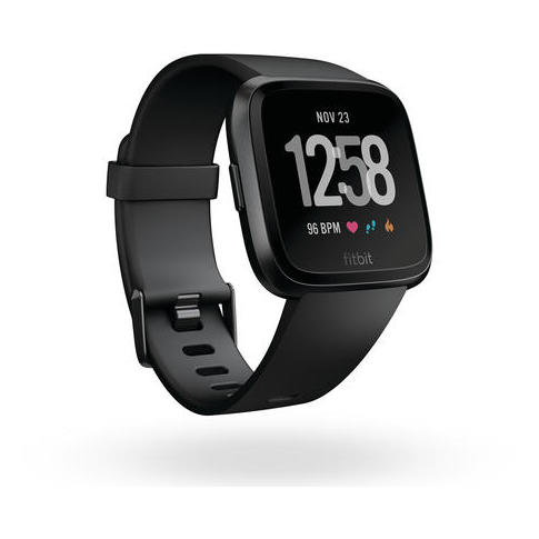 Fitbit Versa Fitness Watch Black/Black Aluminum - FB505GMBKEU Fitbit Versa Fitness Watch Black/Black Aluminum - FB505GMBKEU