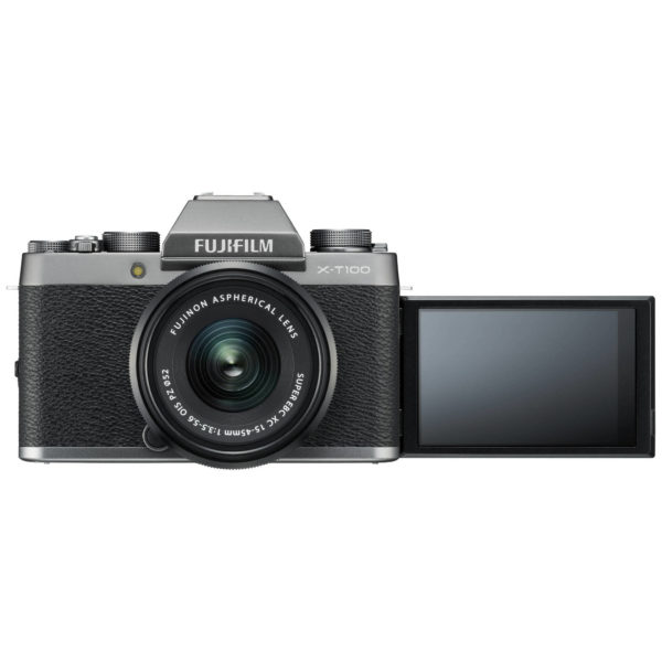 Fujifilm X-T100 Mirrorless Digital Camera Dark Silver With XC 15-45mm f/3.5-5.6 OIS PZ Lens Fujifilm X-T100 Mirrorless Digital Camera Dark Silver With XC 15-45mm f/3.5-5.6 OIS PZ Lens