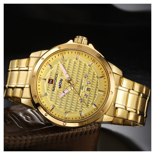 Naviforce Mens Watch Gold 9115 Naviforce Mens Watch Gold 9115
