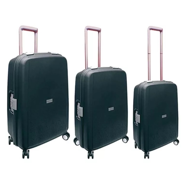 Highflyer Rock Trolley Luggage Bag Black 3pc Set – THROCK3PC