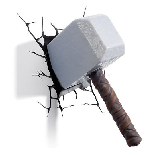3DLightFX Thor Hammer 3D Decor Wall Light 64017 3DLightFX Thor Hammer 3D Decor Wall Light 64017