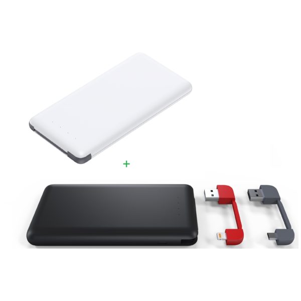 Eklasse EKPB0803BPT 5V/2.1A Power Bank 8000mAh White+EKPB0803BPT 5V/2.1A Power Bank 8000mAh Black Eklasse EKPB0803BPT 5V/2.1A Power Bank 8000mAh White+EKPB0803BPT 5V/2.1A Power Bank 8000mAh Black