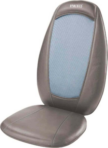 Homedics Shiatsu Back Massager Chair Pad W/ Heat SBM215HGB Homedics Shiatsu Back Massager Chair Pad W/ Heat SBM215HGB