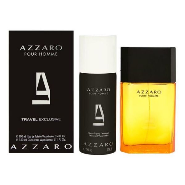 Azzaro Pour Homme Travel Gift Set For Men (Azzaro Pour Homme 100ml EDT + Deodorant Spray 150 ml) Azzaro Pour Homme Travel Gift Set For Men (Azzaro Pour Homme 100ml EDT + Deodorant Spray 150 ml)
