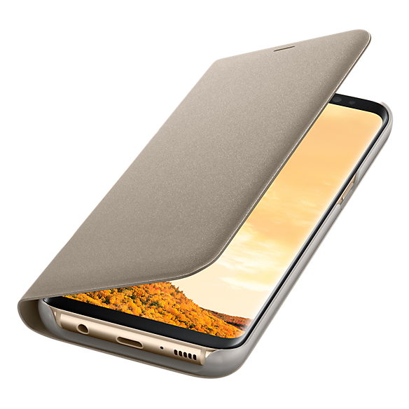 Samsung Flip Cover Gold For Galaxy S8+ Samsung Flip Cover Gold For Galaxy S8+