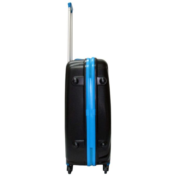 Highflyer THKELVIN3PC Kelvin Trolley Luggage Bag Black/Blue 3pc Set Highflyer THKELVIN3PC Kelvin Trolley Luggage Bag Black/Blue 3pc Set