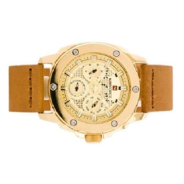 Naviforce Mens Watch Gold NF9116 Naviforce Mens Watch Gold NF9116