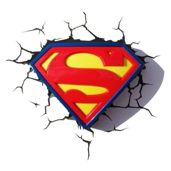 3DLightFX Superman Emblem 3D Decor Wall Light 80004 3DLightFX Superman Emblem 3D Decor Wall Light 80004