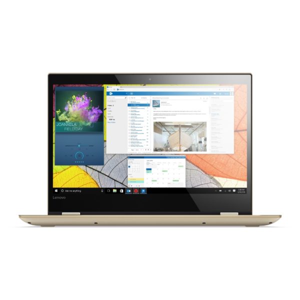 Lenovo Yoga 520 Convertible Touch Laptop - Core i3 2.2GHz 4GB 1TB Shared Win10 14inch FHD Gold Lenovo Yoga 520 Convertible Touch Laptop - Core i3 2.2GHz 4GB 1TB Shared Win10 14inch FHD Gold