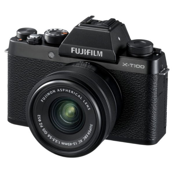 Fujifilm X-T100 Mirrorless Digital Camera Black With XC 15-45mm f/3.5-5.6 OIS PZ Lens Fujifilm X-T100 Mirrorless Digital Camera Black With XC 15-45mm f/3.5-5.6 OIS PZ Lens