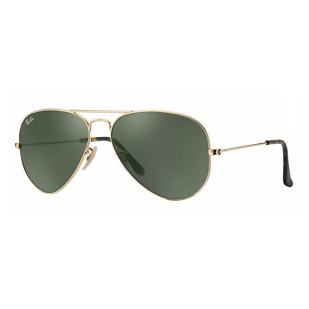Ray-Ban Unisex Sunglasses Green Classic G15/Gold Frame – RB34470001