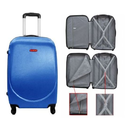 Highflyer Curve Series Trolley Luggage Bag Blue 3pc Set TH10103PC Highflyer Curve Series Trolley Luggage Bag Blue 3pc Set TH10103PC