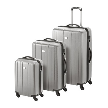 Princess Travellers CUBA Luggage Trolley Bag Silver Set Of 3 Princess Travellers CUBA Luggage Trolley Bag Silver Set Of 3