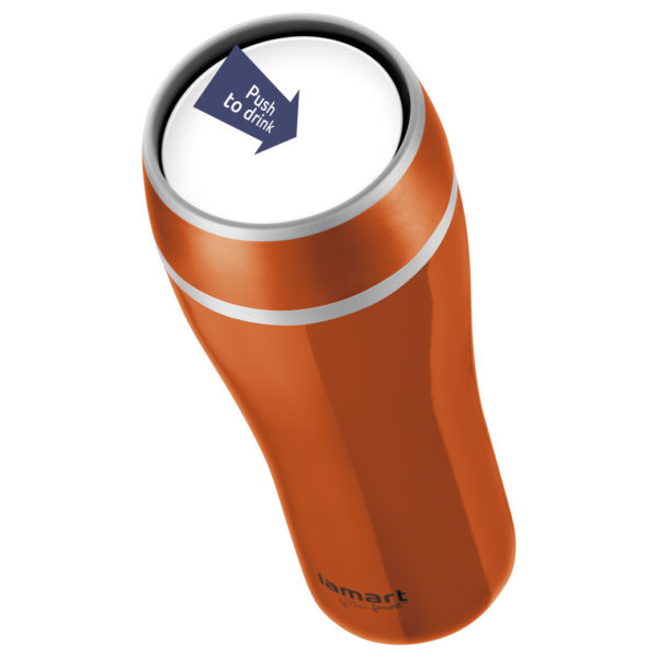 Lamart Flac Thermo Mug 0.4Ltrs Orange LT4026 Lamart Flac Thermo Mug 0.4Ltrs Orange LT4026