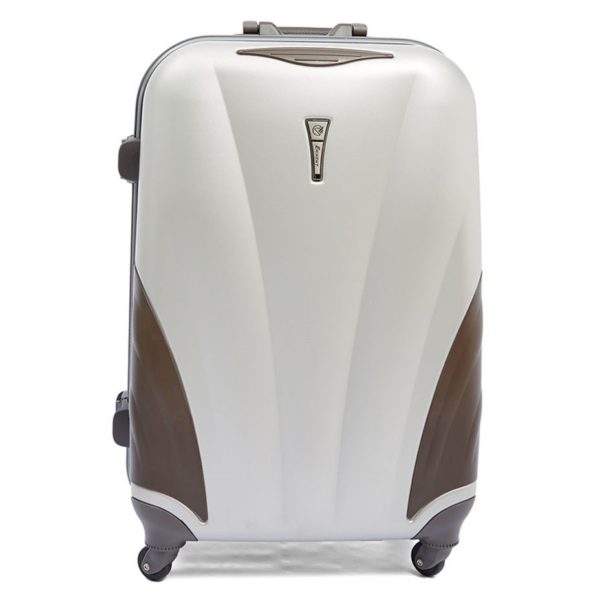 Eminent E8W225WHT ABS Spinner Trolley Luggage Bag Ivory White 25inch Eminent E8W225WHT ABS Spinner Trolley Luggage Bag Ivory White 25inch
