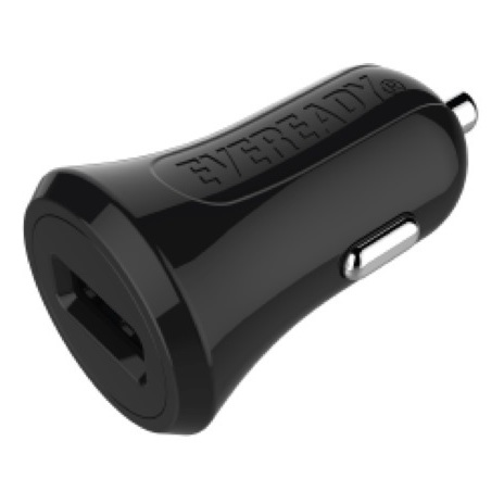 Eveready Car Charger With Micro USB Cable 1m Black - 1BEMC3 Eveready Car Charger With Micro USB Cable 1m Black - 1BEMC3