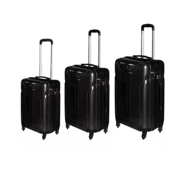 Highflyer Terminator Trolley Luggage Bag Black 3pc Set TH1609PPC3PC Highflyer Terminator Trolley Luggage Bag Black 3pc Set TH1609PPC3PC