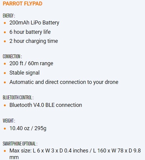 Parrot PF727003AA SWING Mini Drone Black Parrot PF727003AA SWING Mini Drone Black