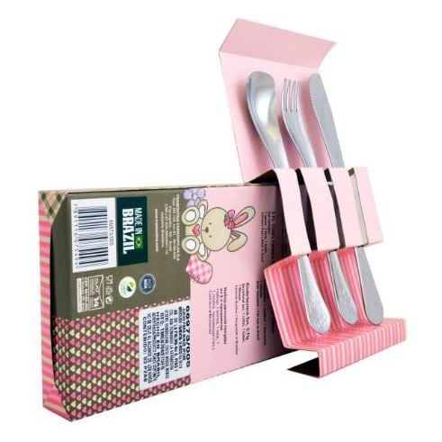 Tramontina Childs Flatware Set 3pc 66973005 Tramontina Childs Flatware Set 3pc 66973005