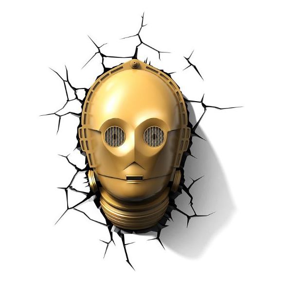 3DLightFX C3PO Star Wars 3D Decor Wall Light 50007 3DLightFX C3PO Star Wars 3D Decor Wall Light 50007